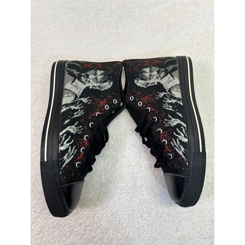 Walking Dead Daryl Dixon Women's High Top Sneakers Custom Canvas Casual, Sz 9